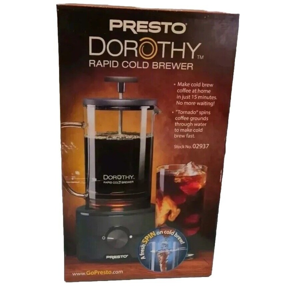 Presto Dorothy Rapid Cold Brewer - New In Box, Coffee, Office, Desk, Kitchen